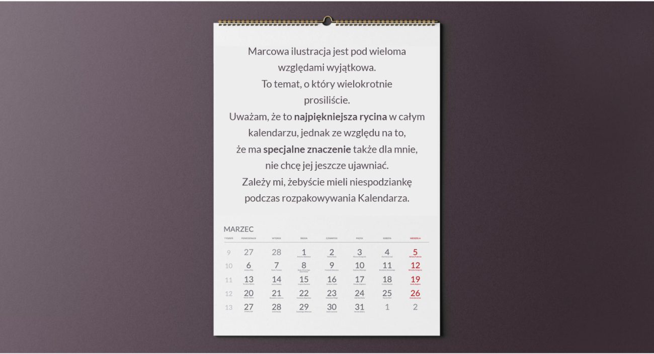 Kalendarz Anatomiczny 2023 - Marzec
