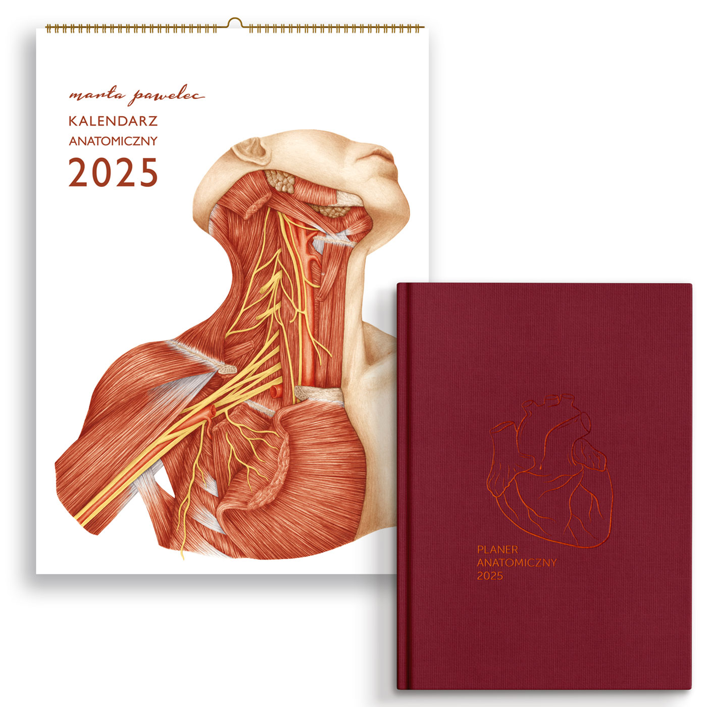 komplet kalendarz planer 2025